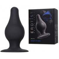 Черная анальная втулка Erotist Spade M