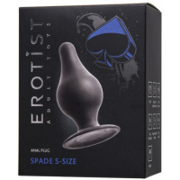 Черная анальная втулка Erotist Spade S
