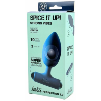 Анальная пробка с перезаряжаемой вибропулей Spice it Up Perfection