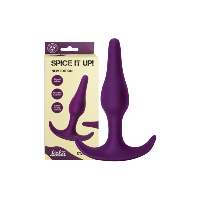 Анальный стимулятор из медицинского силикона Spice It Up Starter фиолетовый