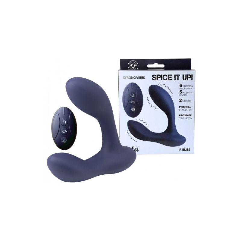 Перезаряжаемый стимулятор простаты Spice It Up P-Bliss с пультом ДУ