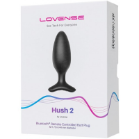 Анальная смарт-пробка Lovense Hush 2 М диаметр 4,4 см