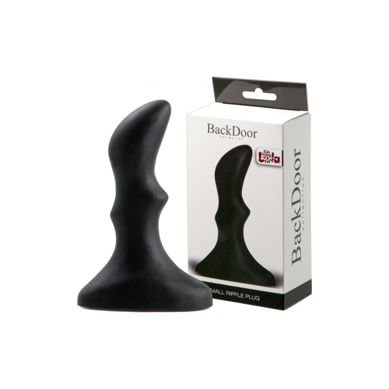 Анальная втулка с рельефом Small Ripple Plug Black