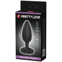 Анальная втулка с вибрацией Pretty Love Vibra Butt Plug II черная