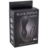 Анальная пробка с кольцом на пенис Double Pleasure Anal Plug Black