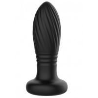 Анальная вибровтулка с возвратно-поступательной функцией и LED-подсветкой Secwell Plug с пультом ДУ