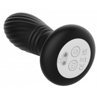 Анальная вибровтулка с возвратно-поступательной функцией и LED-подсветкой Secwell Plug с пультом ДУ