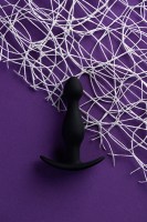 Анальная пробка A-Toys by TOYFA размера S, cиликон, черная, 11,5 см, Ø 2,8 см