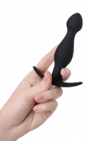 Анальная пробка A-Toys by TOYFA размера S, cиликон, черная, 11,5 см, Ø 2,8 см