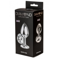 Анальная пробка Diamond Clear Sparkle Medium Lola
