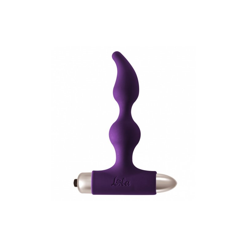 Анальная пробка с вибрацией фиолетовая