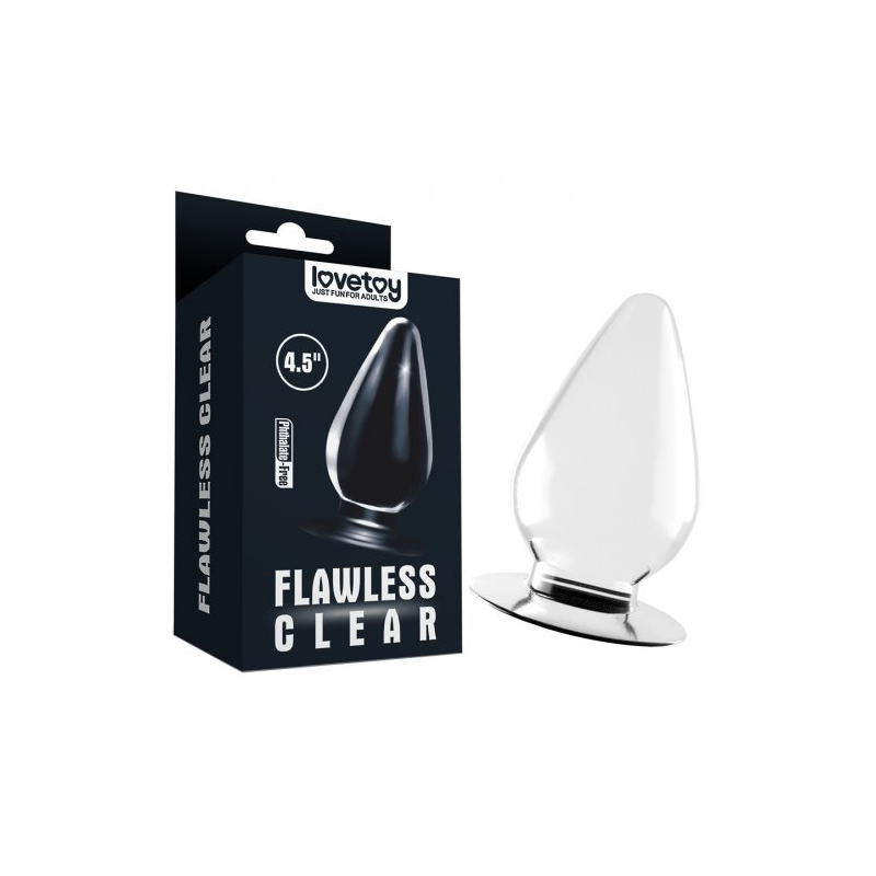 Большая анальная пробка Lovetoy Flawless Clear Anal Plug