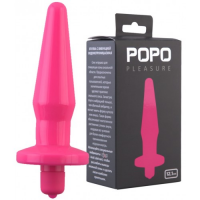 Анальная втулка Toyfa Popo Pleasure розовая 12 см ИМЕЕТСЯ ДЕФЕКТ