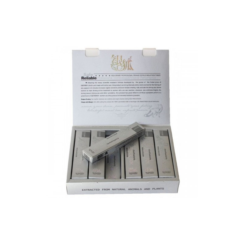 Женский возбудитель Серебряная лисица Silver Fox 5 мг 12 штучек