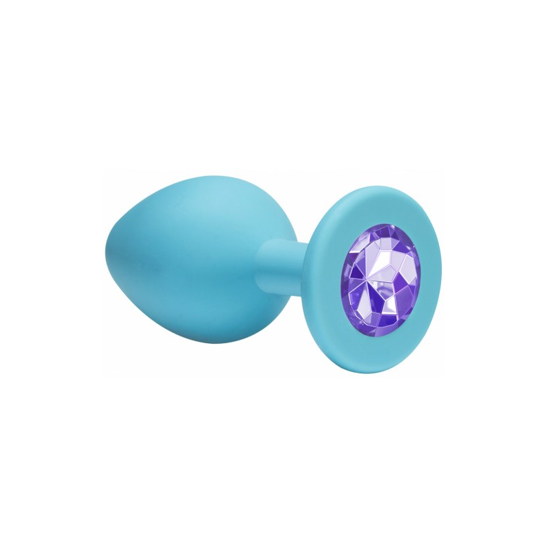Анальная пробка Emotions Cutie Small Turquoise Light Purple Crystal