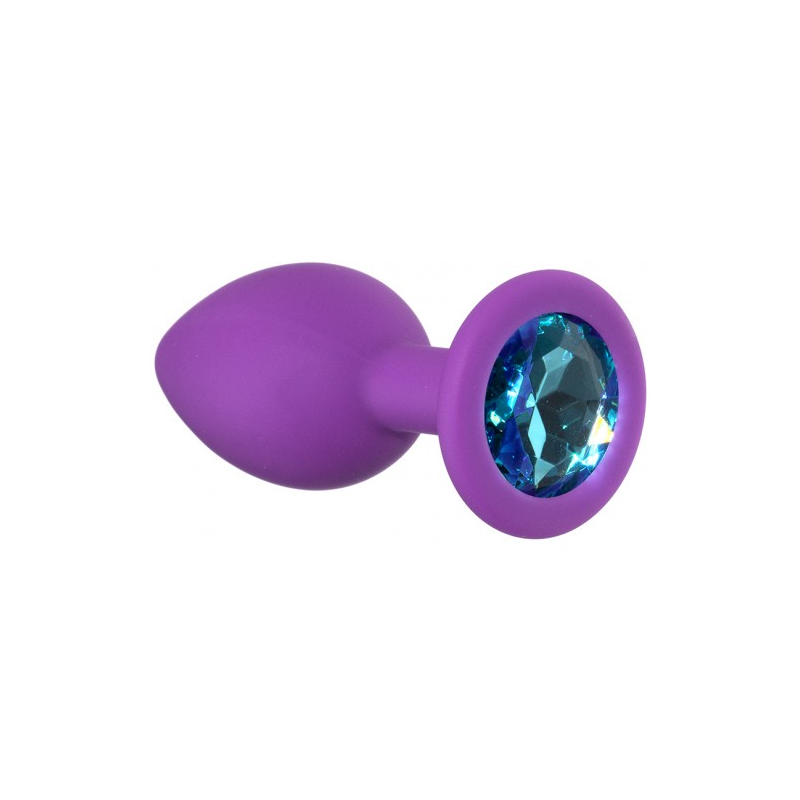 Анальная пробка Emotions Cutie Small Purple Light Blue Crystal