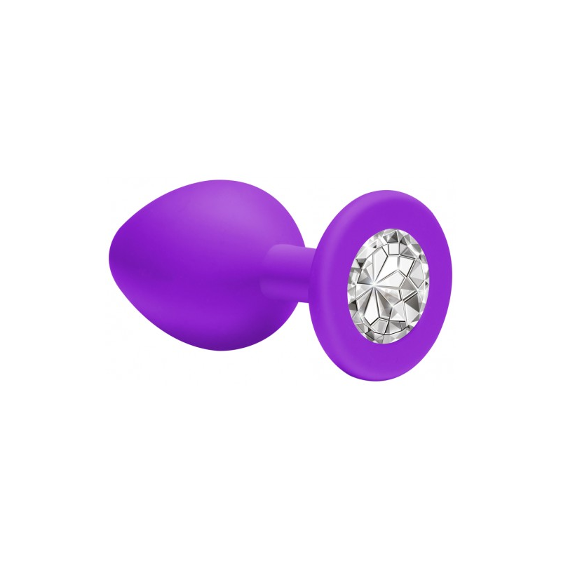 Анальная пробка Emotions Cutie Small Purple Clear Crystal