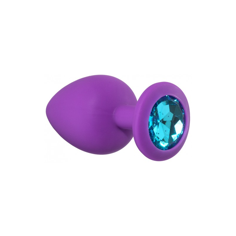 Анальная пробка Emotions Cutie Large Purple Light Blue Crystal