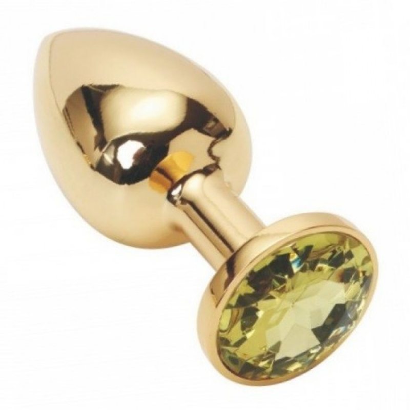 Анальное украшение Golden Plug Small жёлтый