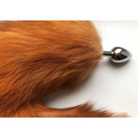 Анальная пробка с хвостиком 40 см