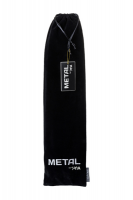 Анальная втулка Metal by TOYFA с бело-фиолетовым хвостом, металл, серебристый, 45 см, Ø 2,7 см