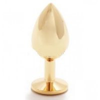 Анальное украшение Golden Plug Large фиолетовый