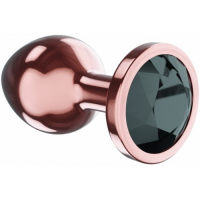 Анальная пробка Diamond Jet Shine L розовое золото