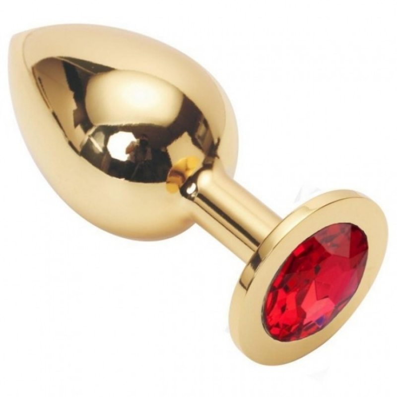 Анальное украшение Golden Plug Small красный