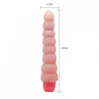 Рельефный фаллос с хребтом (без вибрации)