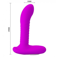 Вибромассажер простаты с функцией ротации Pretty Love Merlin пурпурный