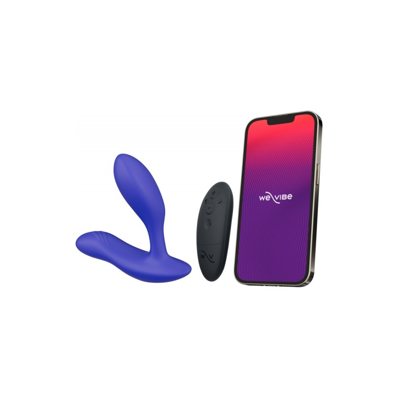 Регулируемый смарт-вибромассажер простаты We-Vibe Vector Plus синий
