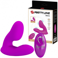 Вибростимулятор простаты со стимулятором промежности Pretty Love Melvin с пультом ДУ