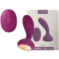 Фиолетовый вибростимулятор Svakom Julie с пультом дистанционного управления