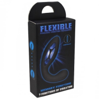 Черный перезаряжающийся массажер простаты Flexible Fabulous Vibration Frequency