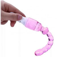 Розовая анальная цепочка