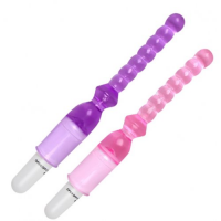 Розовая анальная цепочка