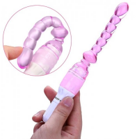 Розовая анальная цепочка