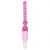 Розовая анальная цепочка