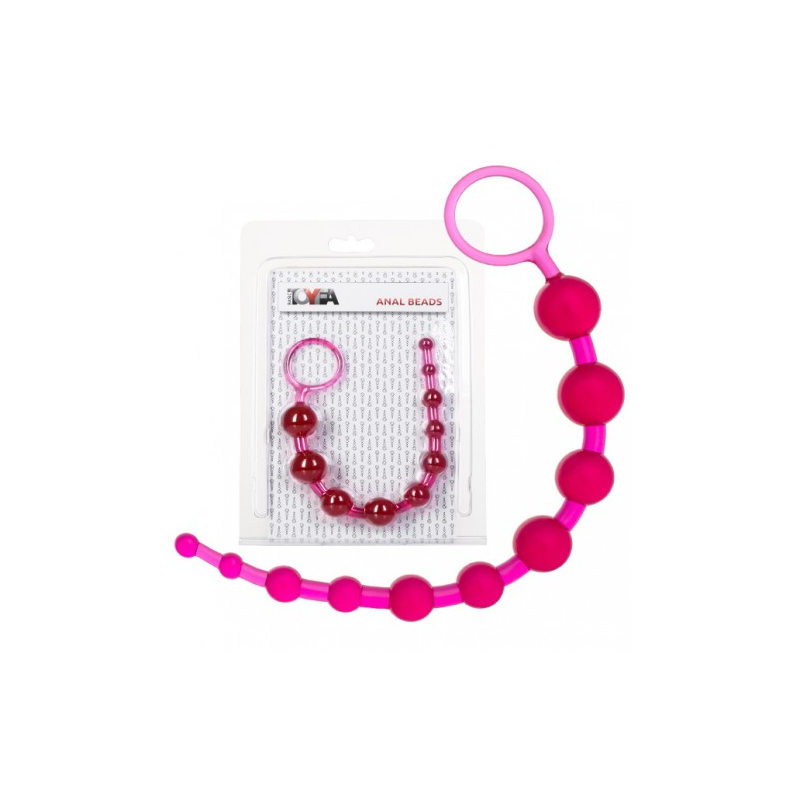 Длинная анальная цепочка ToyFa Anal Beads 30 см