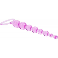 Анальная цепочка First Time Love Beads розовая