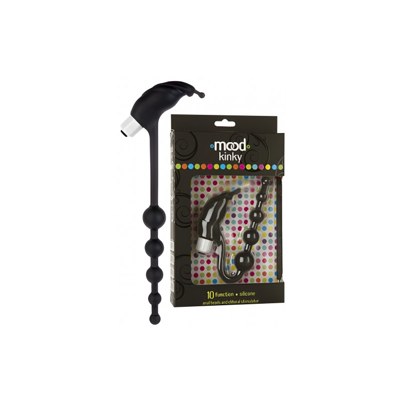 Анальная цепочка с клиторальным вибростимулятором Mood Kinky Tickler