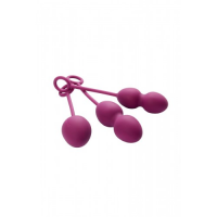 Фиолетовые вагинальные шарики Nova Ball со смещенным центром тяжести
