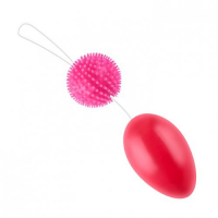 Анально-вагинальные шарики со смещенным центром, розовые