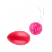 Анально-вагинальные шарики со смещенным центром, розовые
