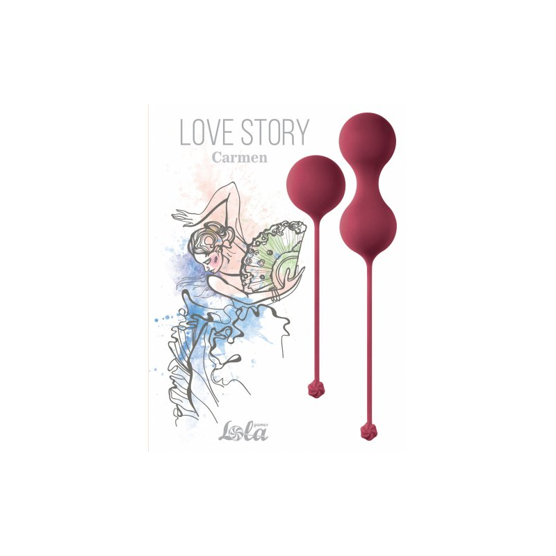 Набор вагинальных шариков Love Story Carmen Wine Red