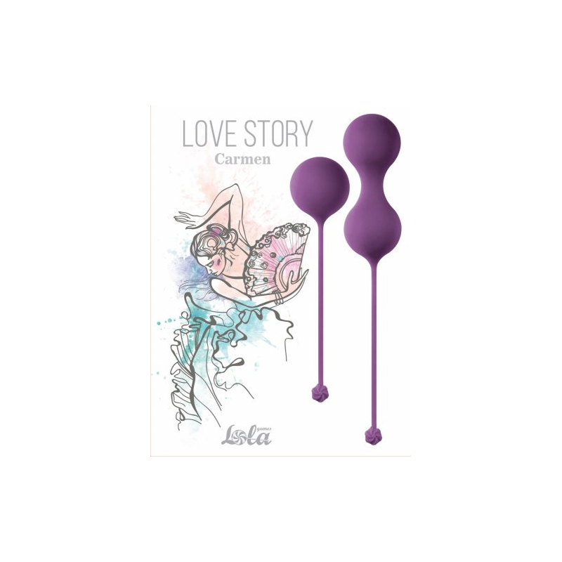 Набор вагинальных шариков Love Story Carmen Lavender Sunset