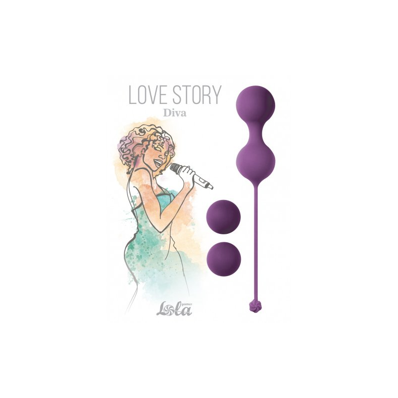 Набор вагинальных шариков Love Story Diva Lavender