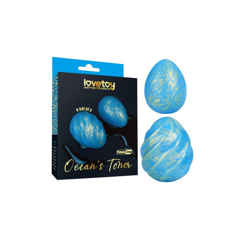 Набор вагинальных шариков без сцепки Ocean's Toner Egg Set 70 гр