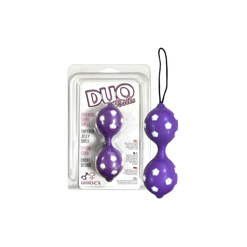 Двойные вагинальные шарики Duo Balls Hot Purple