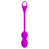 Вагинальные шарики с вибрацией Pretty Love Elvira с управлением через телефон пурпурные